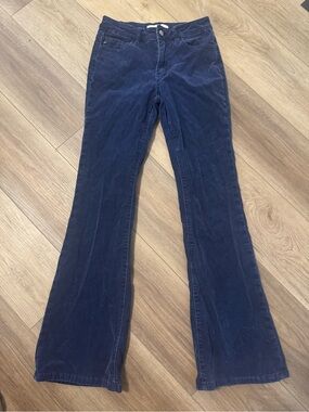 KanCan Navy Blue Flared Corduroy Jeans size 5/26